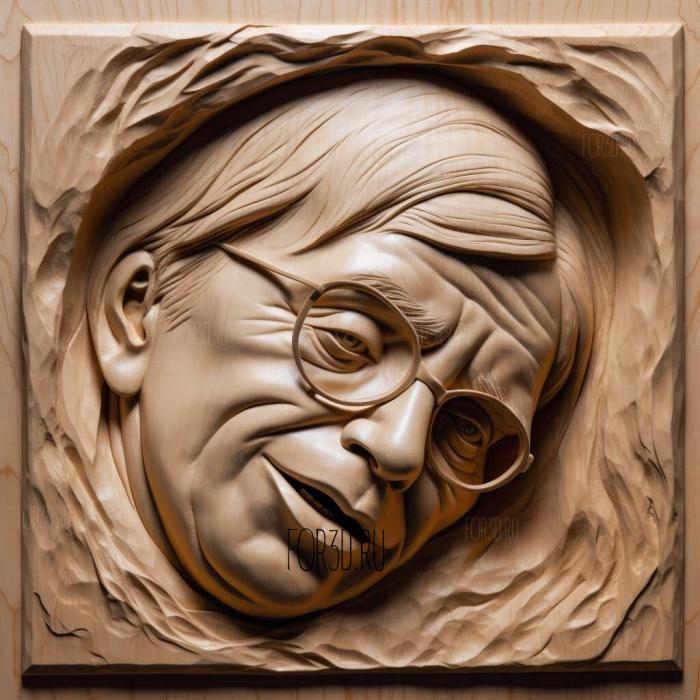 stephen hawking 4 stl model for CNC